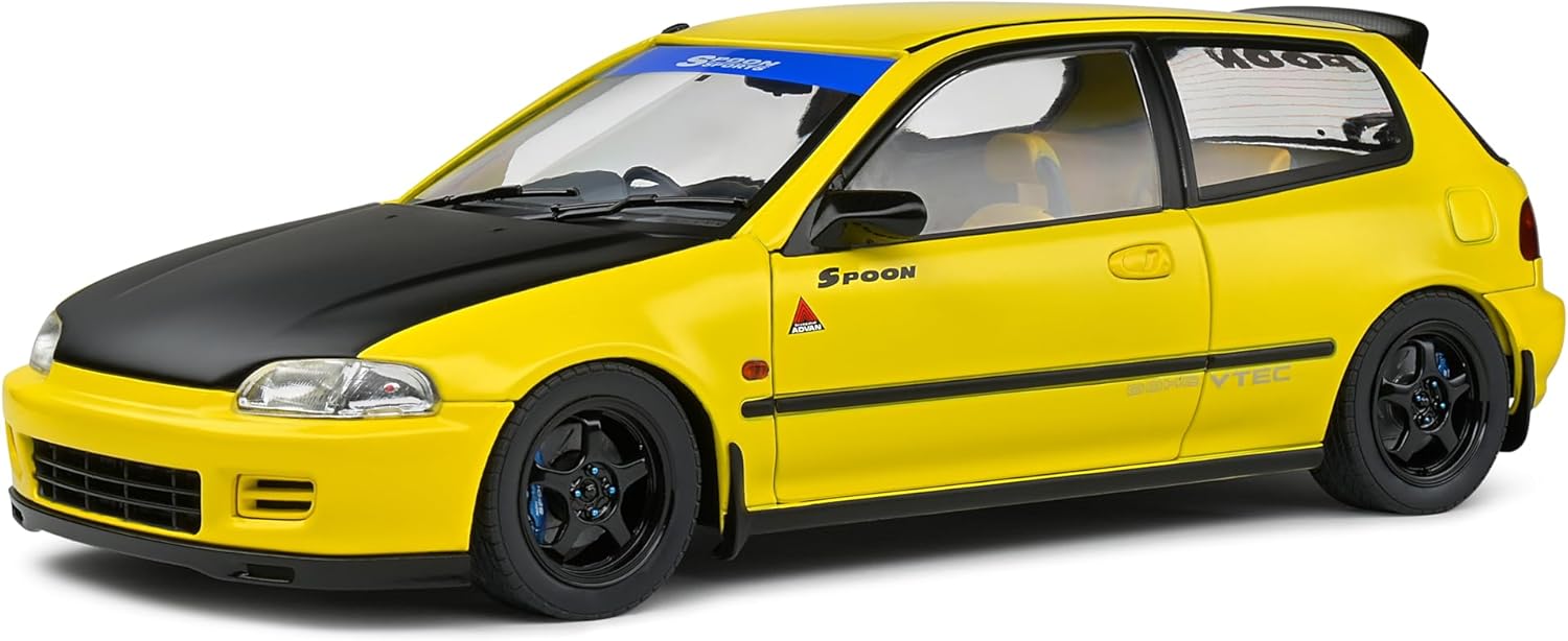 SOLIDO, skala 1:18 Honda Civic (EG6) Łyżka Wersja żółta 1991