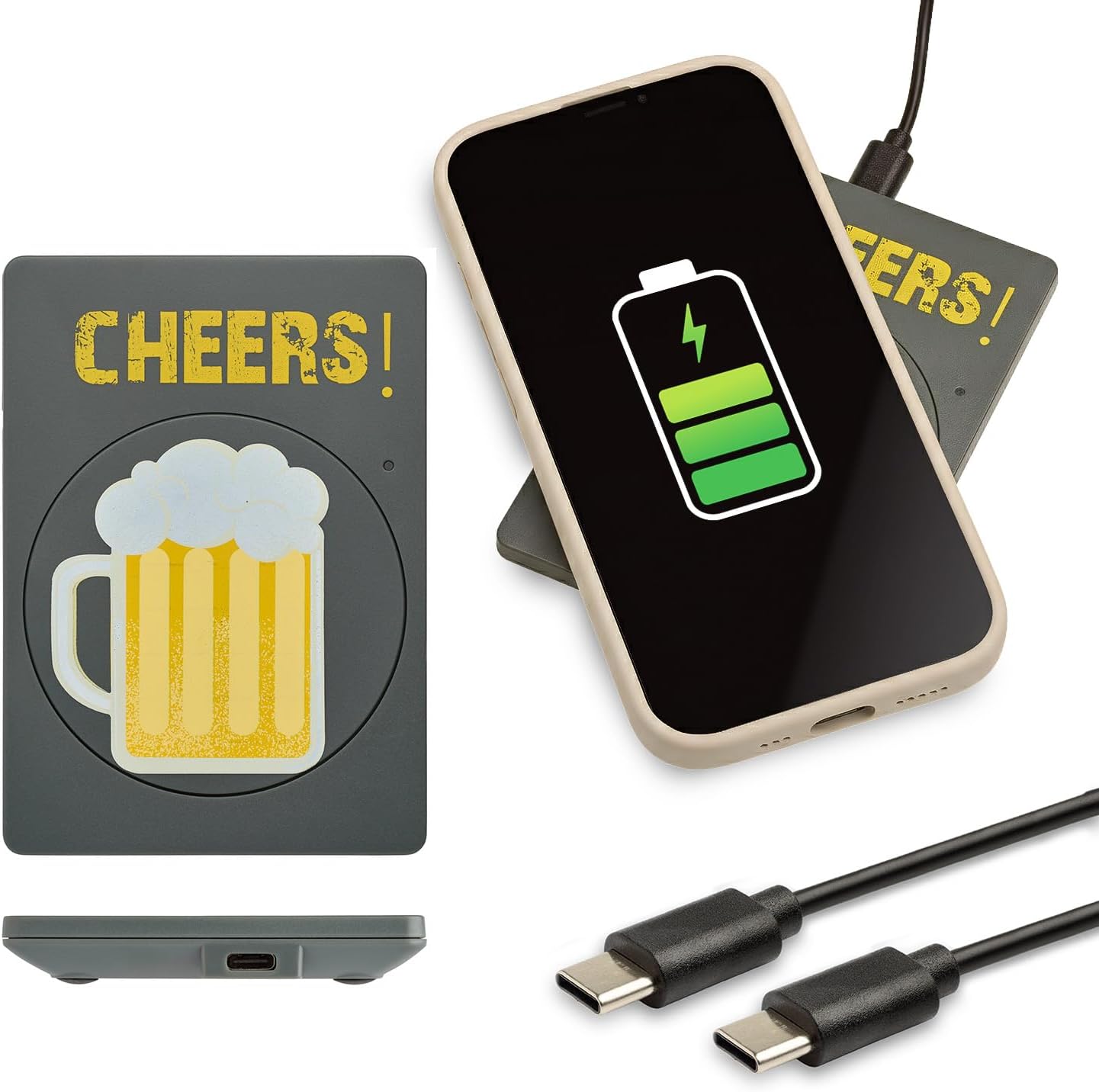 Gifts for Readers & Writers, Ładowarka indukcyjna ZipCharger Wireless Phone Charger (3 wersje)