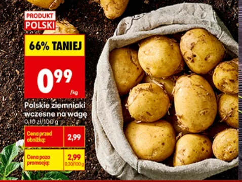 Polskie ziemniaki, wczesne, na wagę, 1 KG