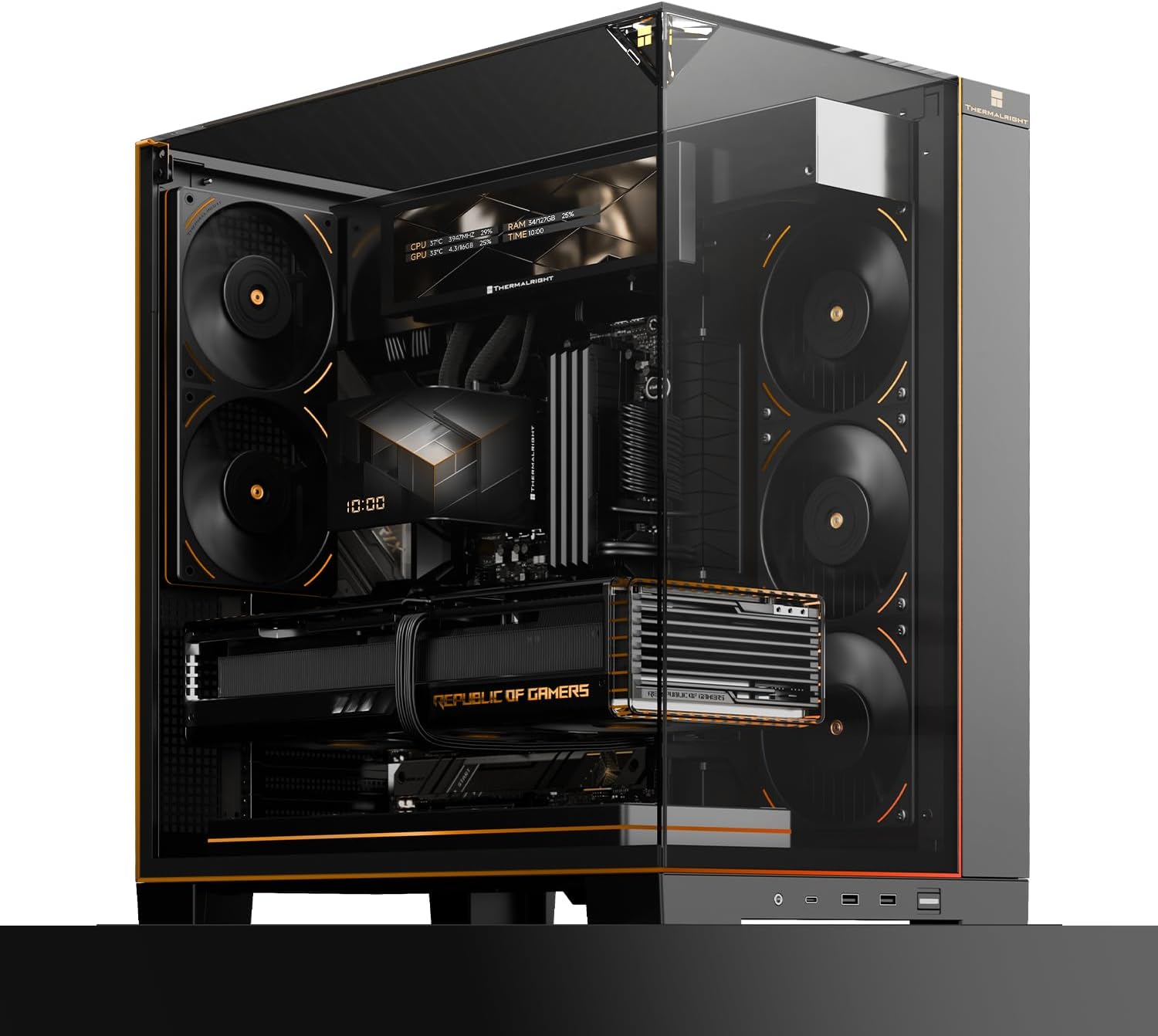 Obudowa komputera TR-Thermalright A70 Vision z 9,16-calowym wyświetlaczem LCD