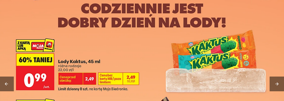 Lody Kaktus, 45g