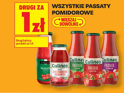 Wszystkie passaty pomidorowe (drugi prod. za 1 PLN) - Biedronka