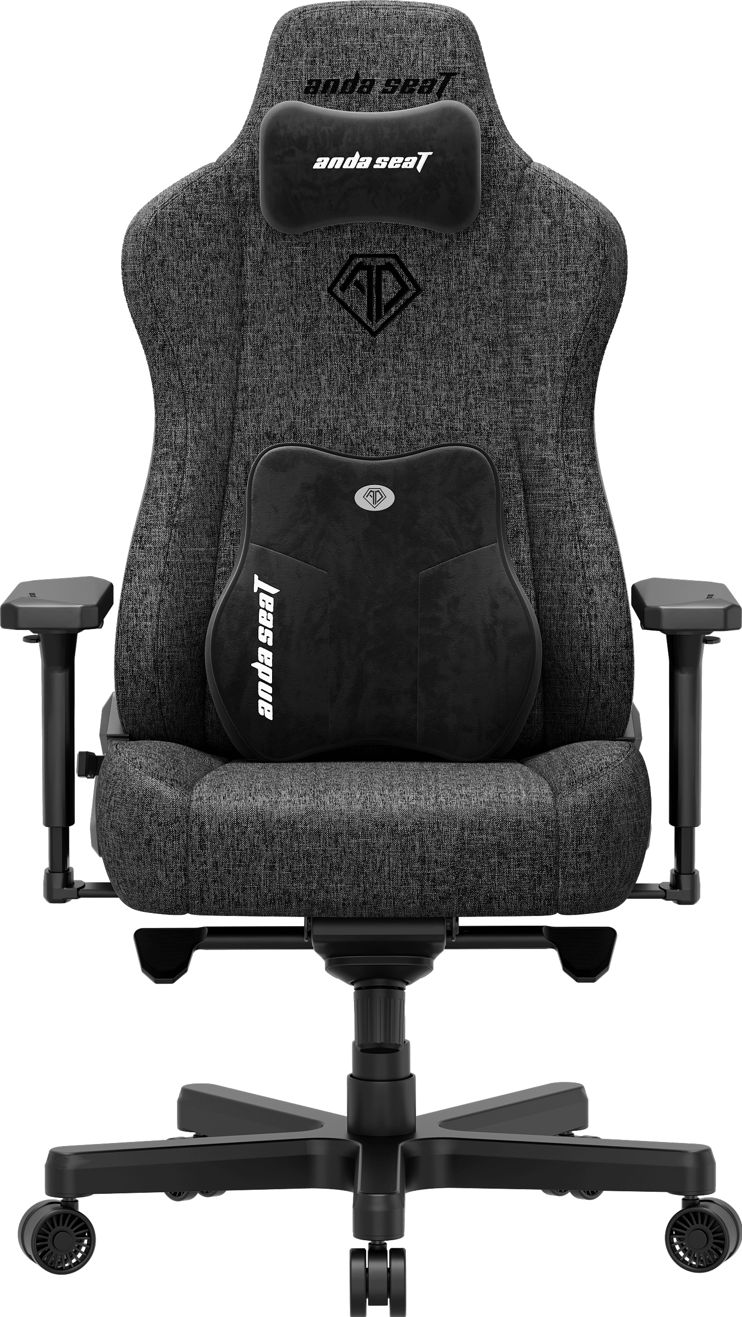 Fotel Anda Seat Kaiser 3E XL Gamingowy do 150kg Tkanina Ciemnoszary