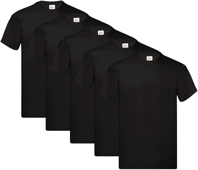 5 SZTUK - Fruit of the Loom Męska koszulka Iconic Tee