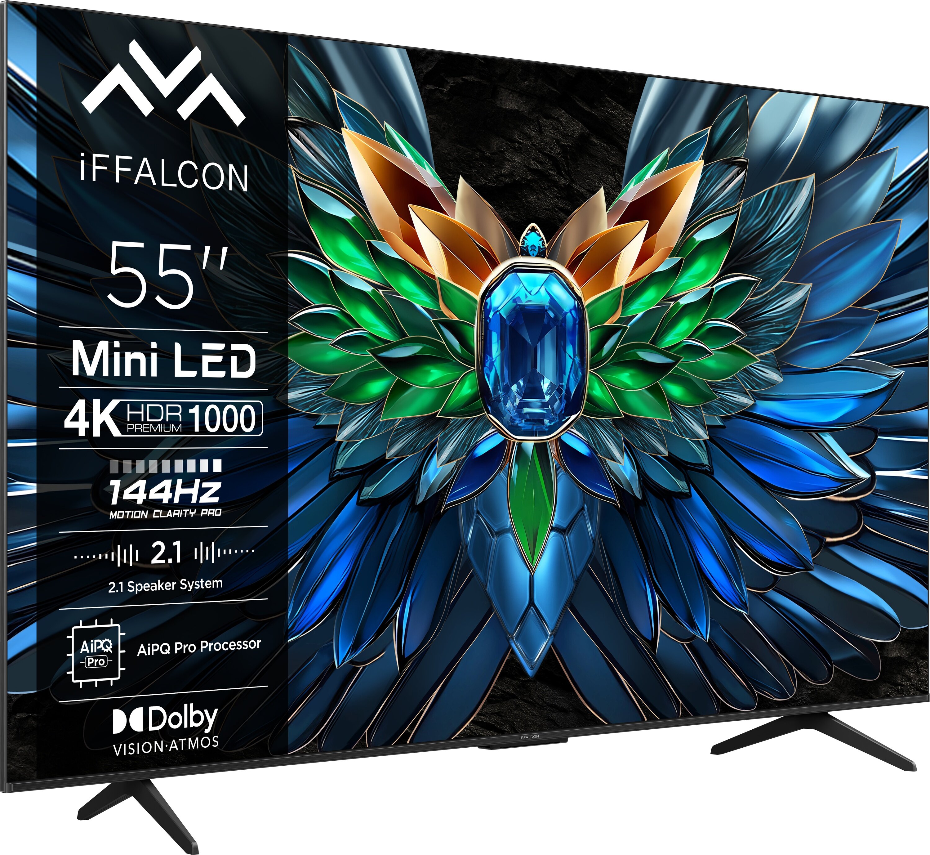 Telewizor IFFALCON 55U85 55" QD-Mini LED 4K 144Hz VRR Google TV Dolby Vision Dolby Atmos HDMI 2.1