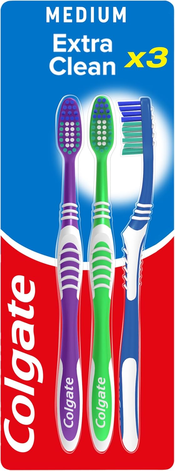 3 SZTUKI - Colgate Palmolive 83431 Szczoteczki do Zębów, Wielokolorowe