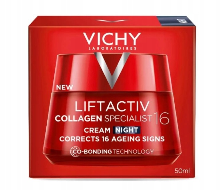 Vichy Liftactiv Collagen Specialist Przeciwzmarszczkowy krem na noc, 50 ML