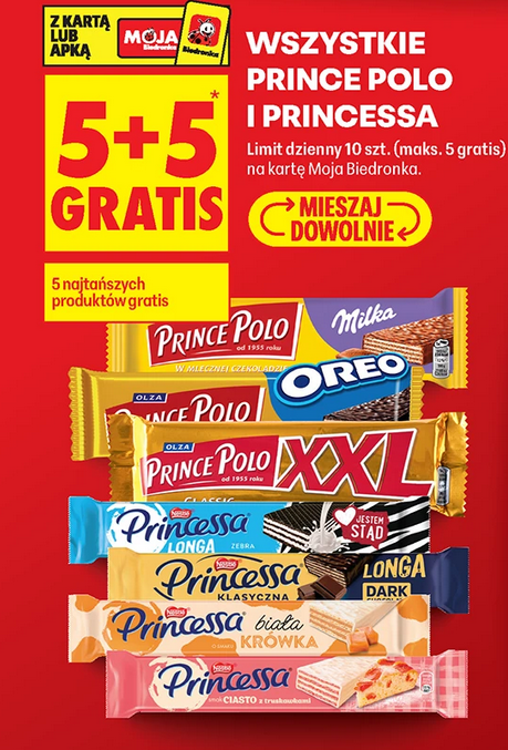 Wszystkie Prince Polo i Princessa (5+5 GRATIS)