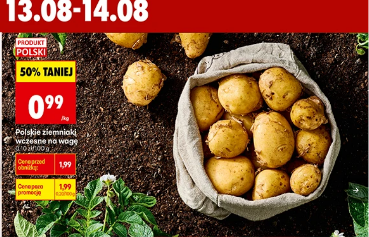 Polskie ziemniaki wczesne, na wagę, 1 KG
