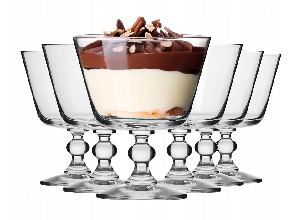 Pucharki do deserów 480ml Krista KROSNO czarki na lody 6szt zestaw komplet - od Oficjalny sklep Krosno