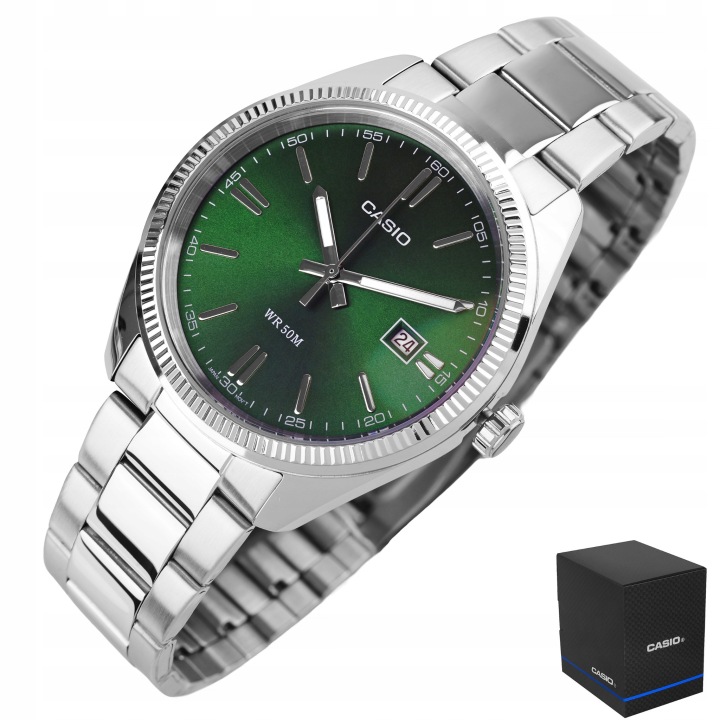 ZEGAREK MĘSKI CASIO MTP-1302PD-3AV DATOWNIK KLASYK+BOX - od onetime