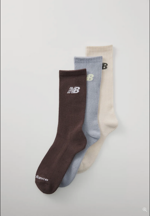 New Balance PERFORMANCE CREW SOCKS UNISEX 6 PACK - Skarpety sportowe - szary, rozm 35-46