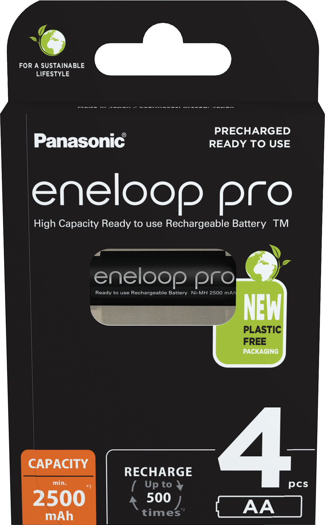 Akumulatorki AA 2500 mAh PANASONIC Eneloop Pro (4 szt.)