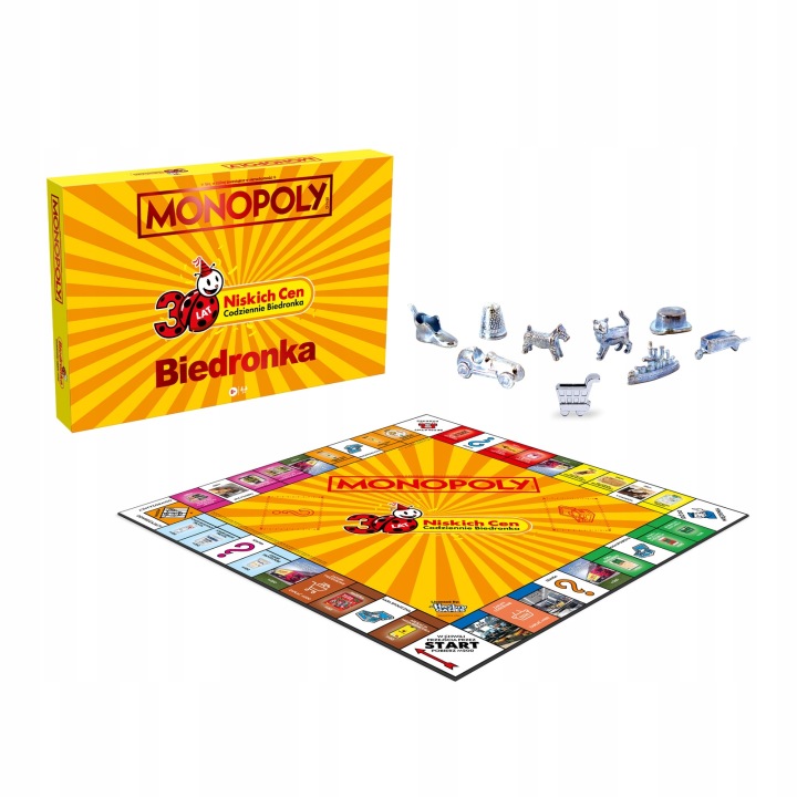 MONOPOLY BIEDRONKA GRA PLANSZOWA LIMITOWANA JUBILEUSZOWA KOLEKCJONERSKA - od Oficjalny sklep Winning Moves