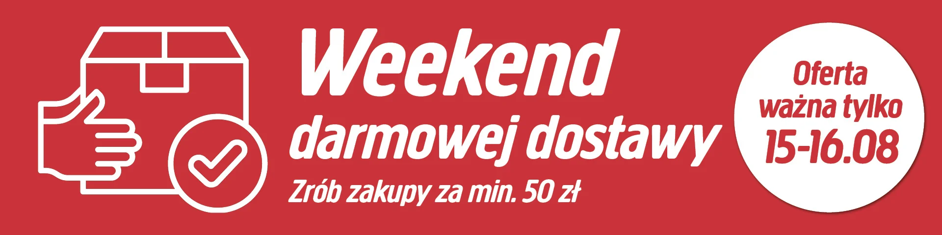 DARMOWA DOSTAWA w dniach 15-16 sierpnia przy zakupach za min. 50 PLN - Jula