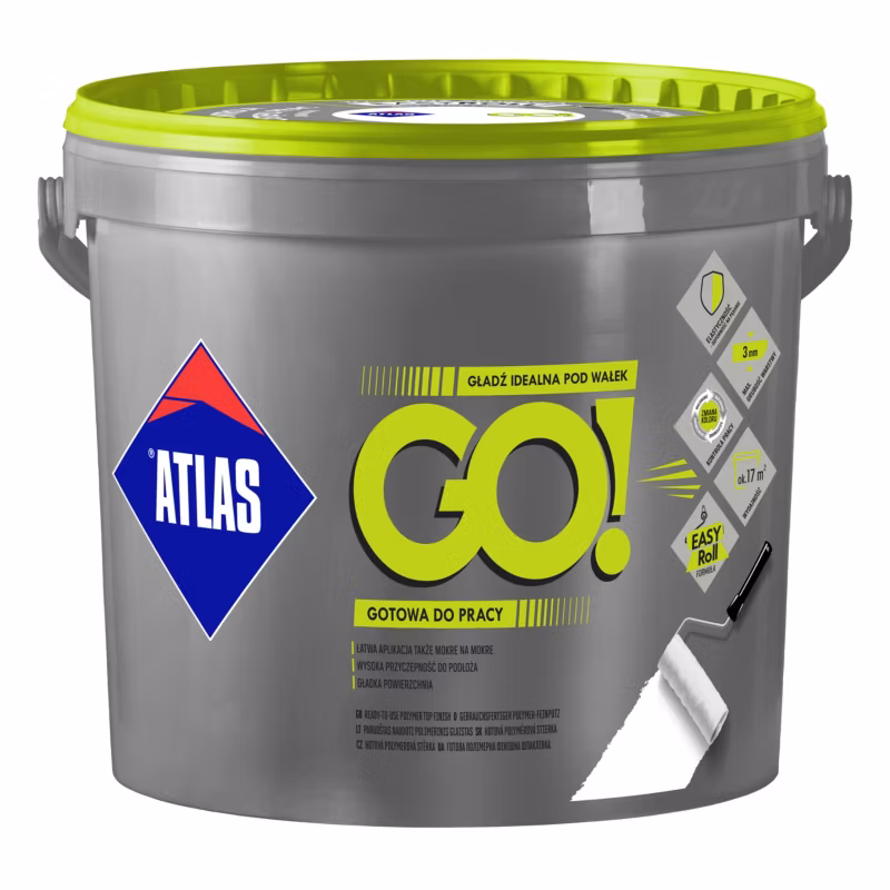 2 OPAKOWANIA - Gotowa gładź szpachlowa Atlas GO 25 kg + opakowanie 5 kg tylko za 1 PLN