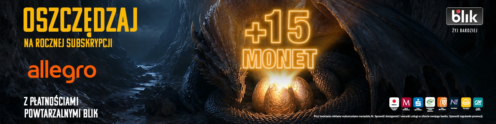 DARMOWE 15 Smart! Monet – kup roczną subskrypcję Smart! Płatnościami powtarzalnymi BLIK - Allegro