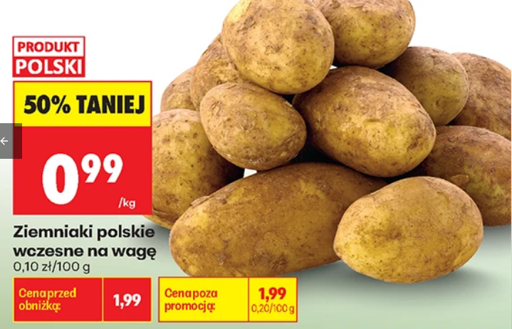 Ziemniaki polskie wczesne, na wagę, 1 KG - Biedronka