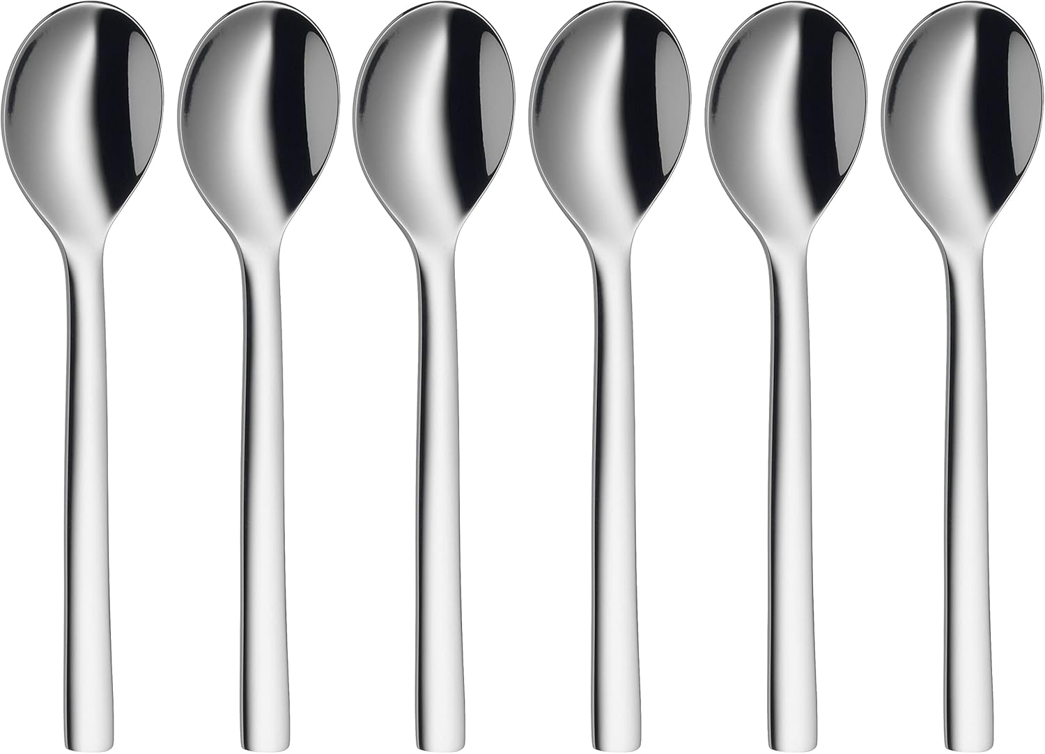 WMF Nuova 6-Częściowy Zestaw Łyżeczek do Espresso, 11 cm