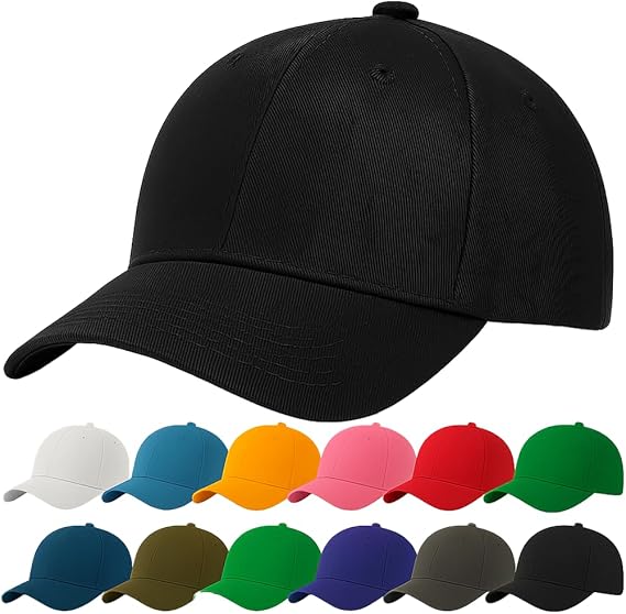 4sold Czapka z Daszkiem Bawełniana, Unisex, Regulowana (różne kolory)