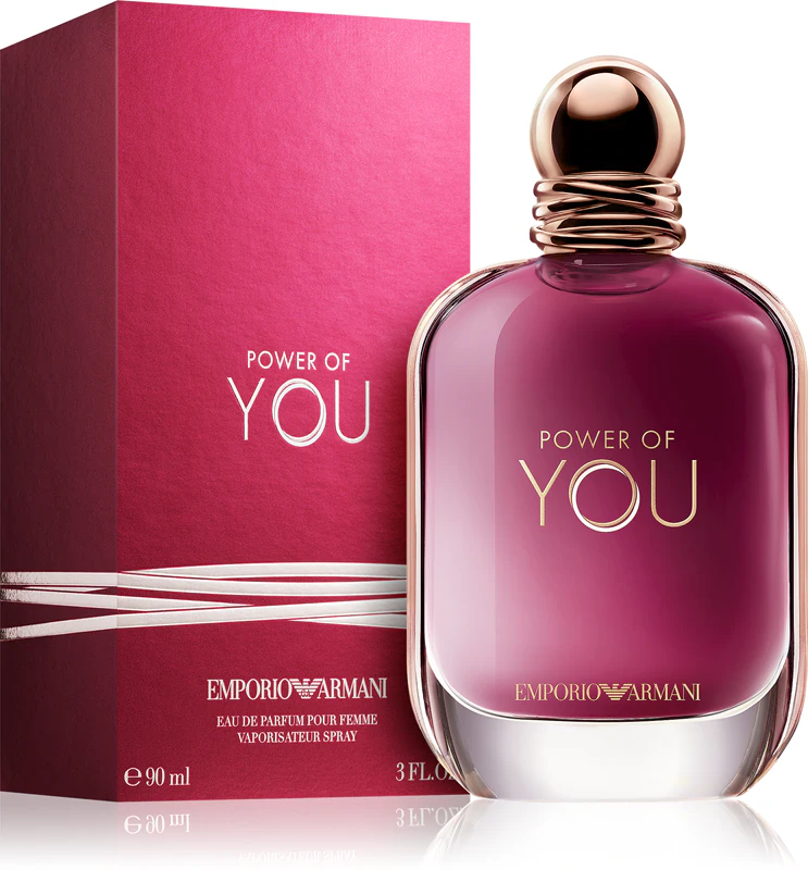 Armani Power of You woda perfumowana dla kobiet, 90 ML + 5 próbek perfum + kosmetyczka