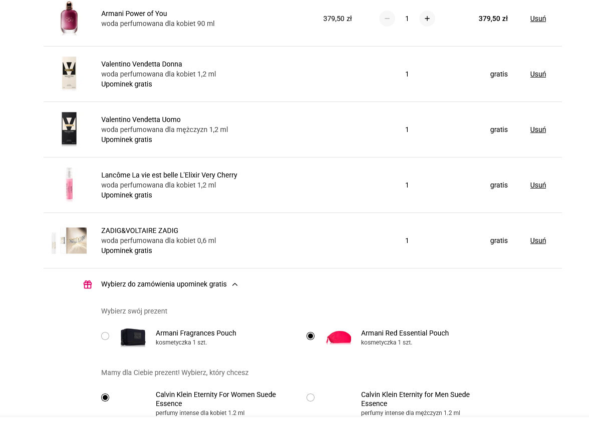 Armani Power of You woda perfumowana dla kobiet, 90 ML + 5 próbek perfum + kosmetyczka