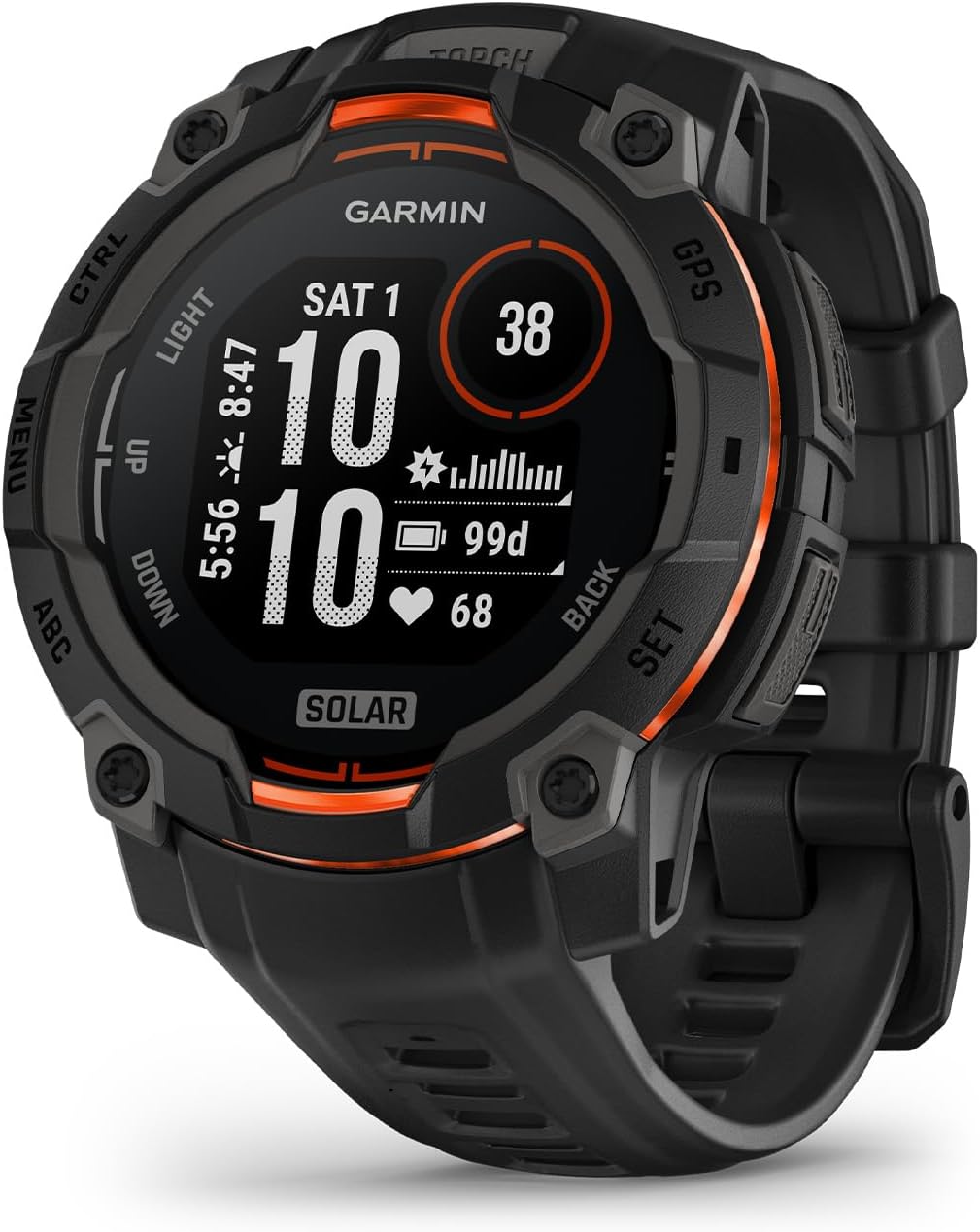 Smatwatch GARMIN Instinct 3, GPS, 45mm, Solar, Black + bon 20 PLN na kolejne zakupy