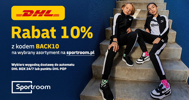 RABAT 10% rabatu na wybrane produkty na SportRoom.pl od DHL
