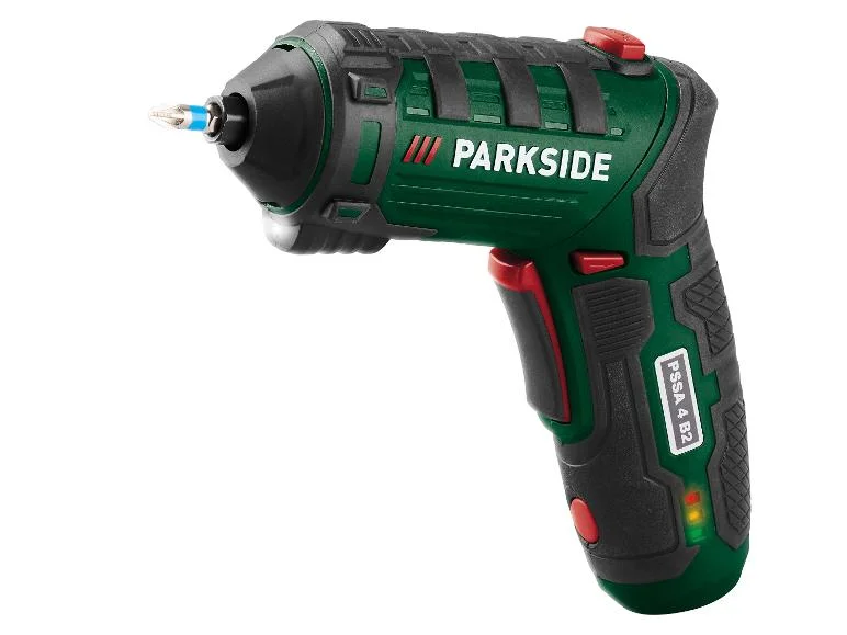 PARKSIDE® Akumulatorowy wkrętak prosty 4 V PSSA 4 B2 (z akumulatorem i kablem do ładowania, bez zasilacza)