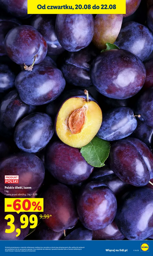 Polskie śliwki, luzem, 1 kg - LIDL