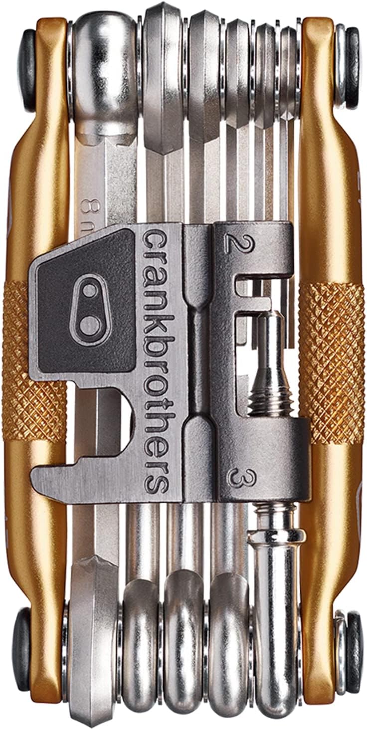 Crank Brothers Multi-17, multitool do roweru, 17 funkcji, złoty