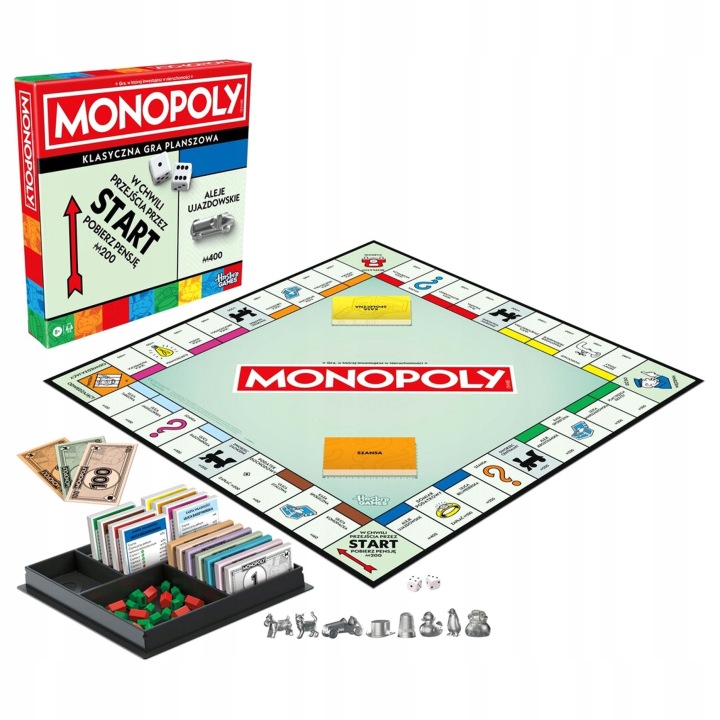 HASBRO Gra Monopoly Classic Oryginalna G0009 New - od radomdis7