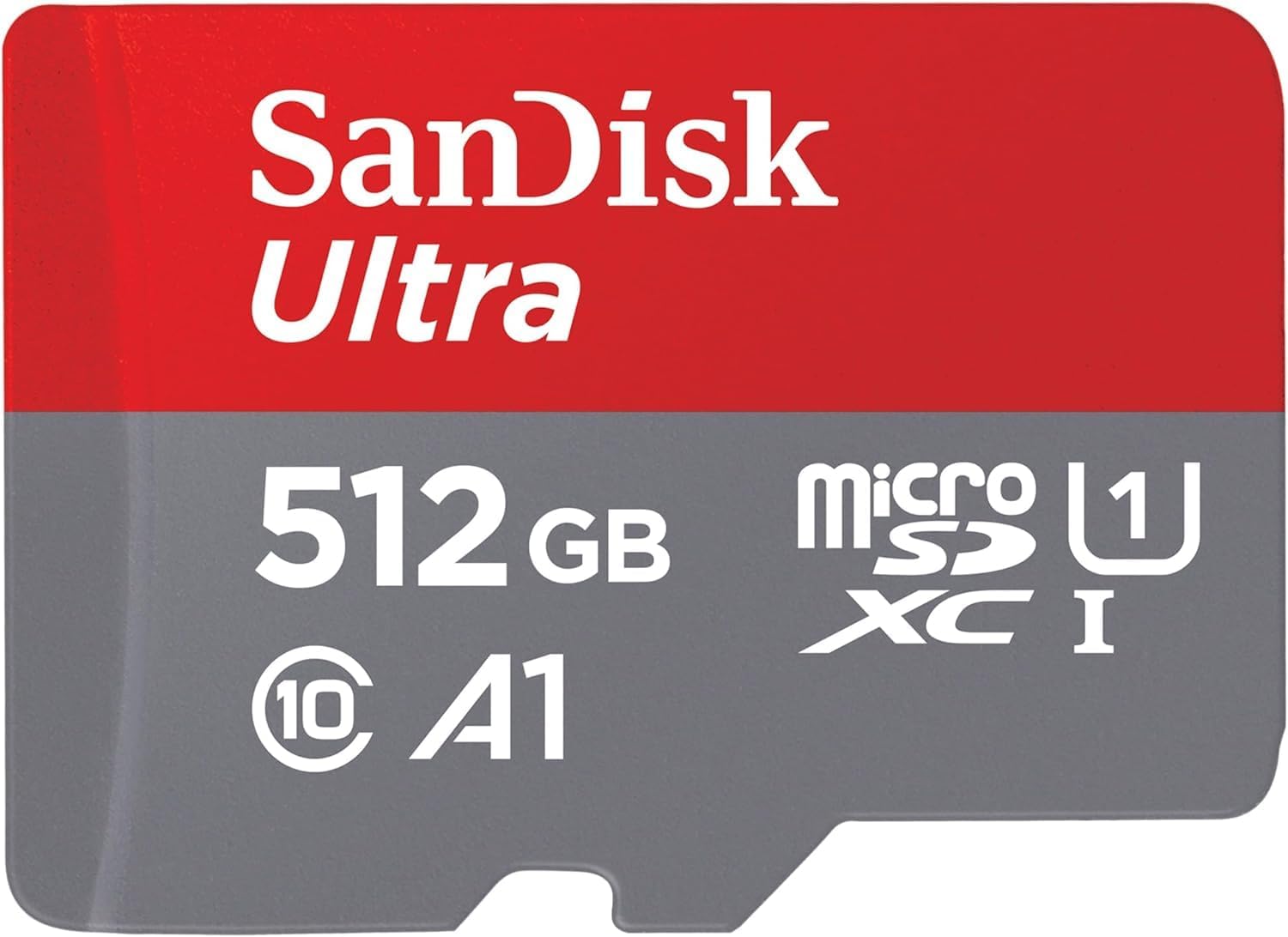 Sandisk Ultra SDSQUAC-512G-GN6MA Karta Pamięci Microsd, Szary/Czerwony, 512 GB