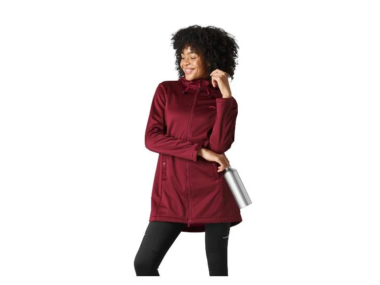 CRIVIT Płaszcz softshell outdoor damski, rozm. XS-L (czerwony lub czarny)