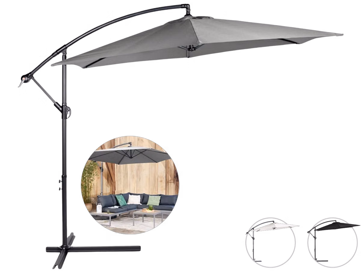 Parasol ogrodowy Lifa Garden (szary czarny kremowy)