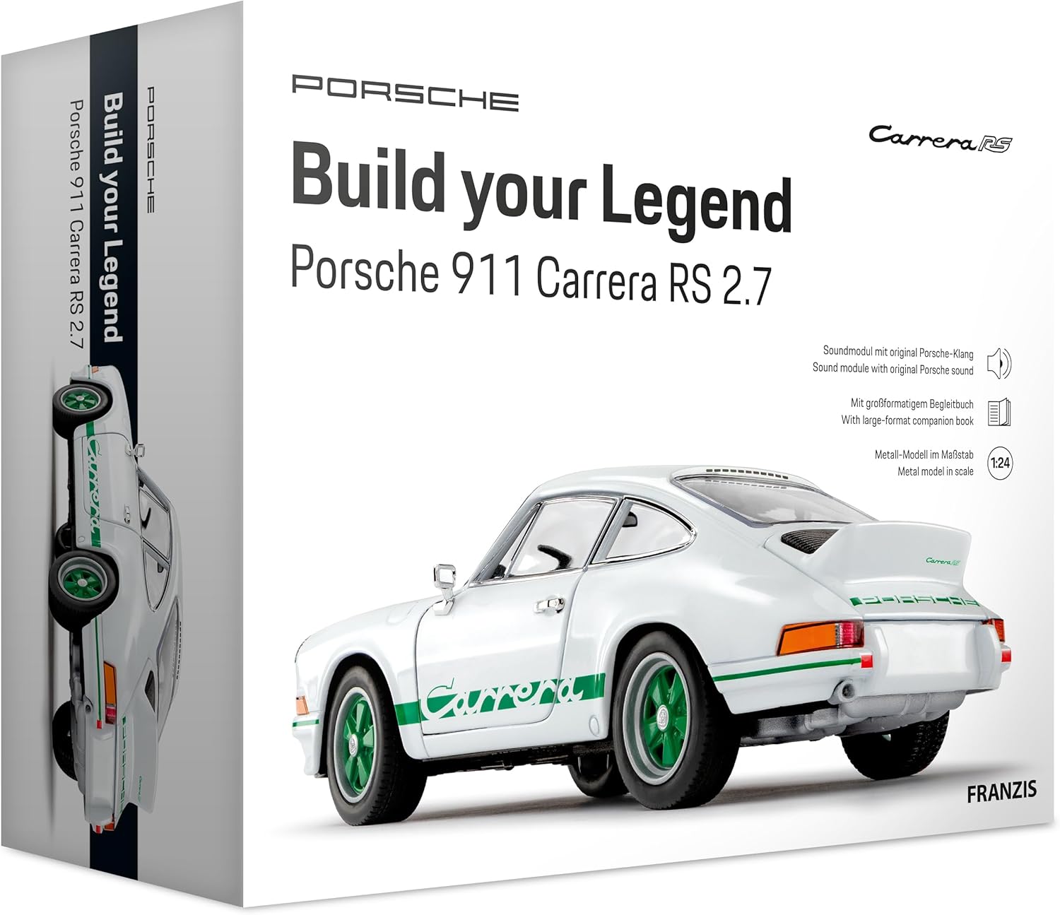 FRANZIS 67267 - Porsche 911 Carrera RS 2.7 model w skali 1:24