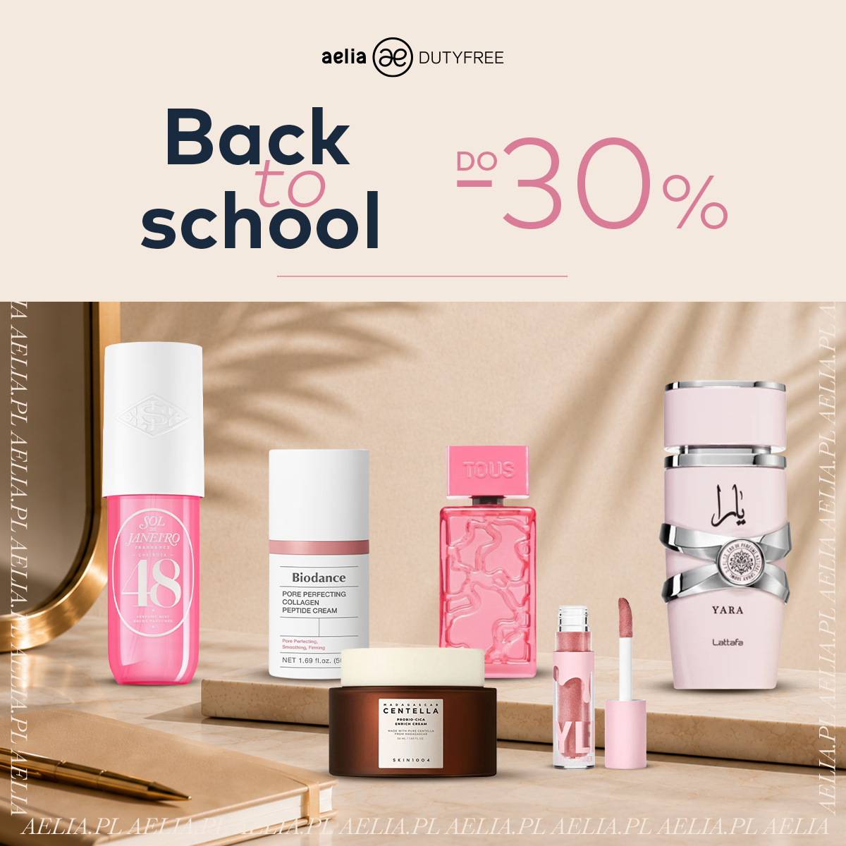 RABAT do -30% w promocji "Back to School" na drogerii AELIA.PL