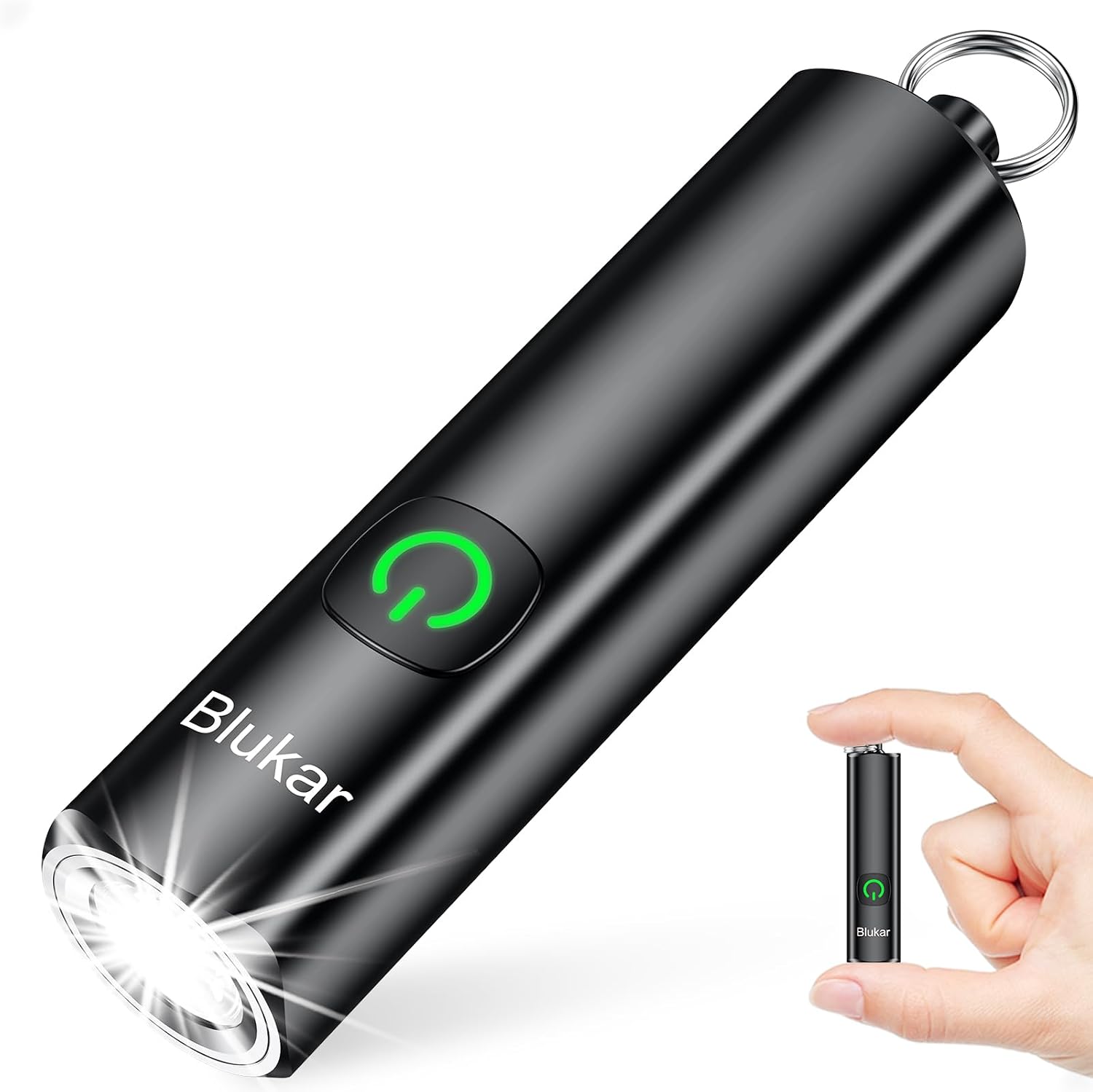 Blukar Akumulatorowa Latarka EDC Brelok 360L (2 sztuki za 42.86 PLN)