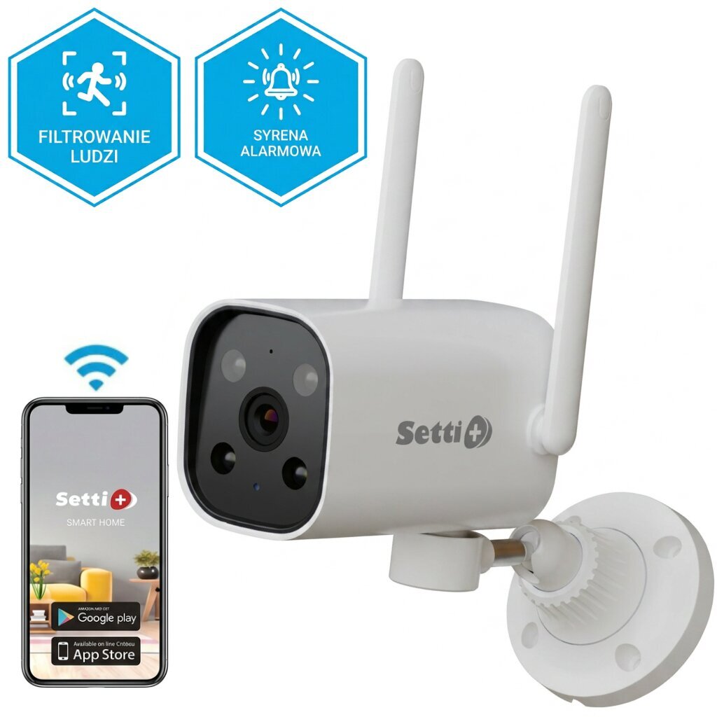 Kamera IP SETTI+ SC940 4MP 2K Smart Zewnętrzna / Wewnętrzna Wi-Fi LAN Kamera ruchoma