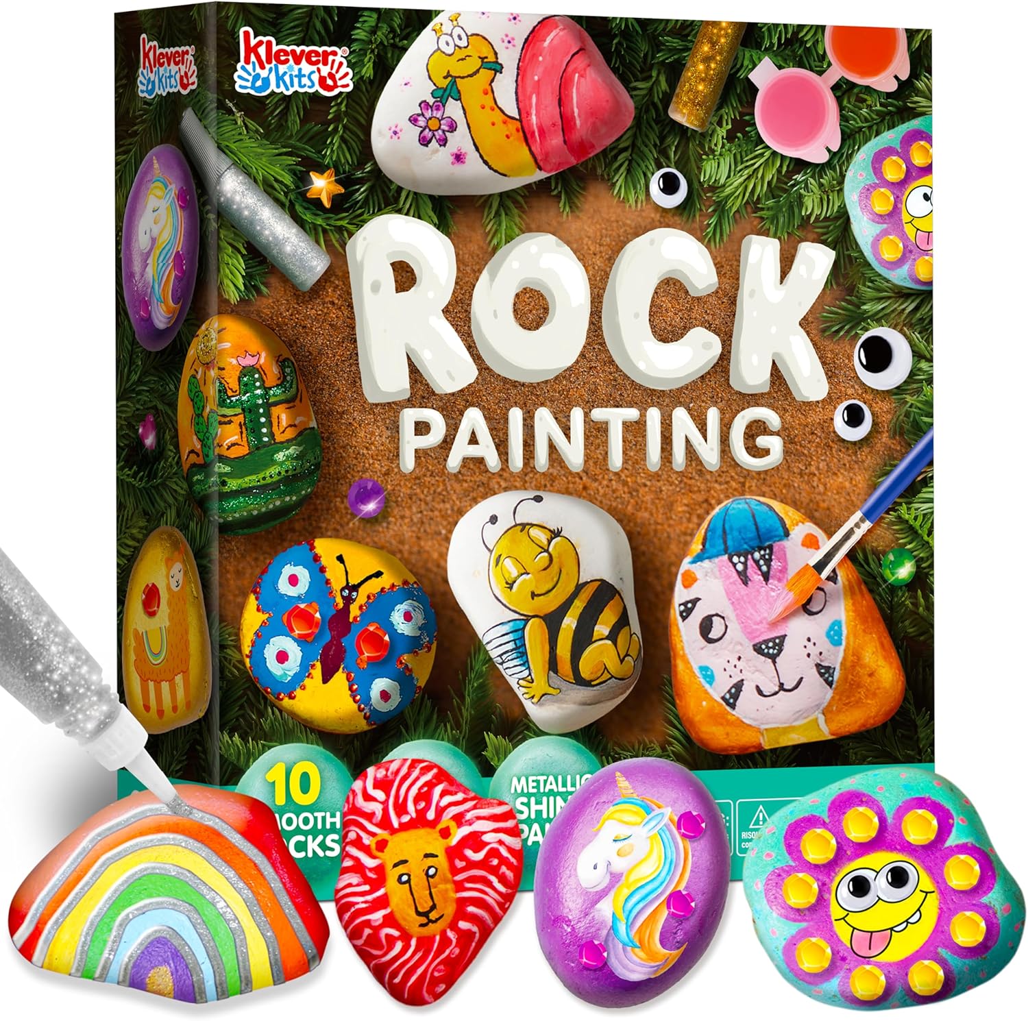 JOYIN Klever Kits Zestaw do malowania kamieni DiY