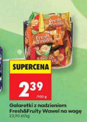 Galaretki z nadzieniem Fresh&Fruity Wawel na wagę 1 KG - Biedronka