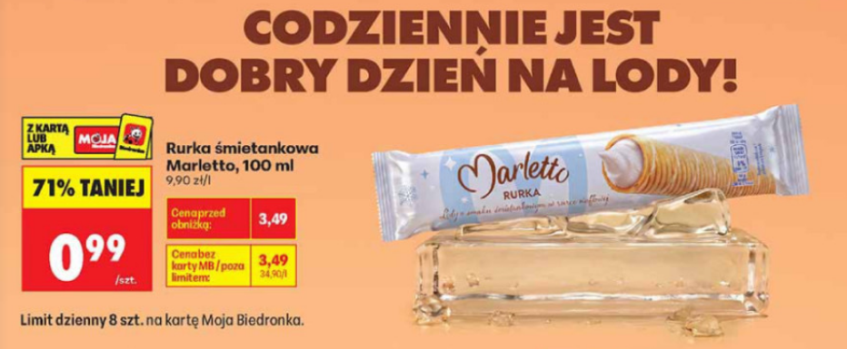 Rurka śmietankowa Marletto 100 ml