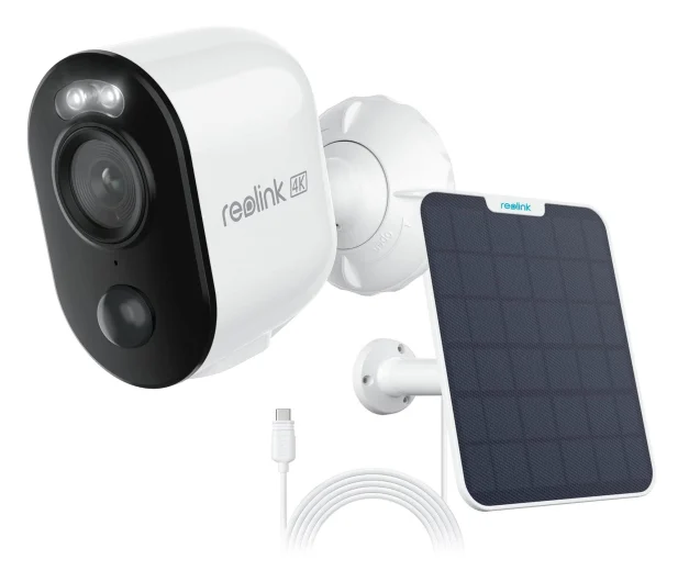 Reolink Inteligentna zewnętrzna kamera WiFi z baterią B350+Panel solarny