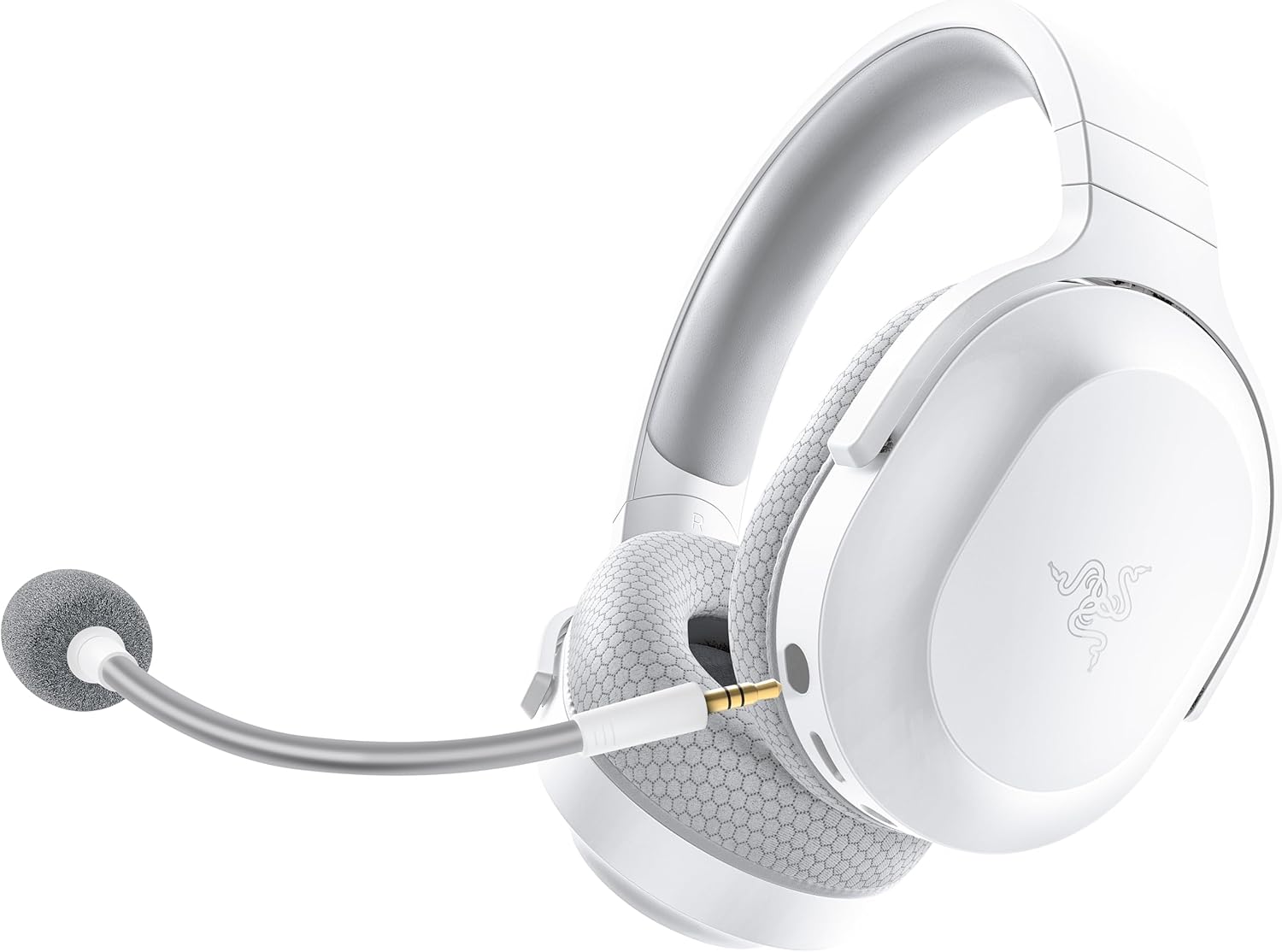 Razer Barracuda X - Bezprzewodowy zestaw słuchawkowy do gier i urządzeń mobilnych (SmartSwitch Wireless TriForce 40 mm mikrofon kardioidalny) Biały