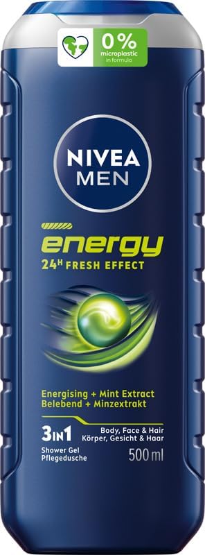 Żel pod prysznic Nivea Men Energy 5in1 (500 ml - wyciąg z mięty)