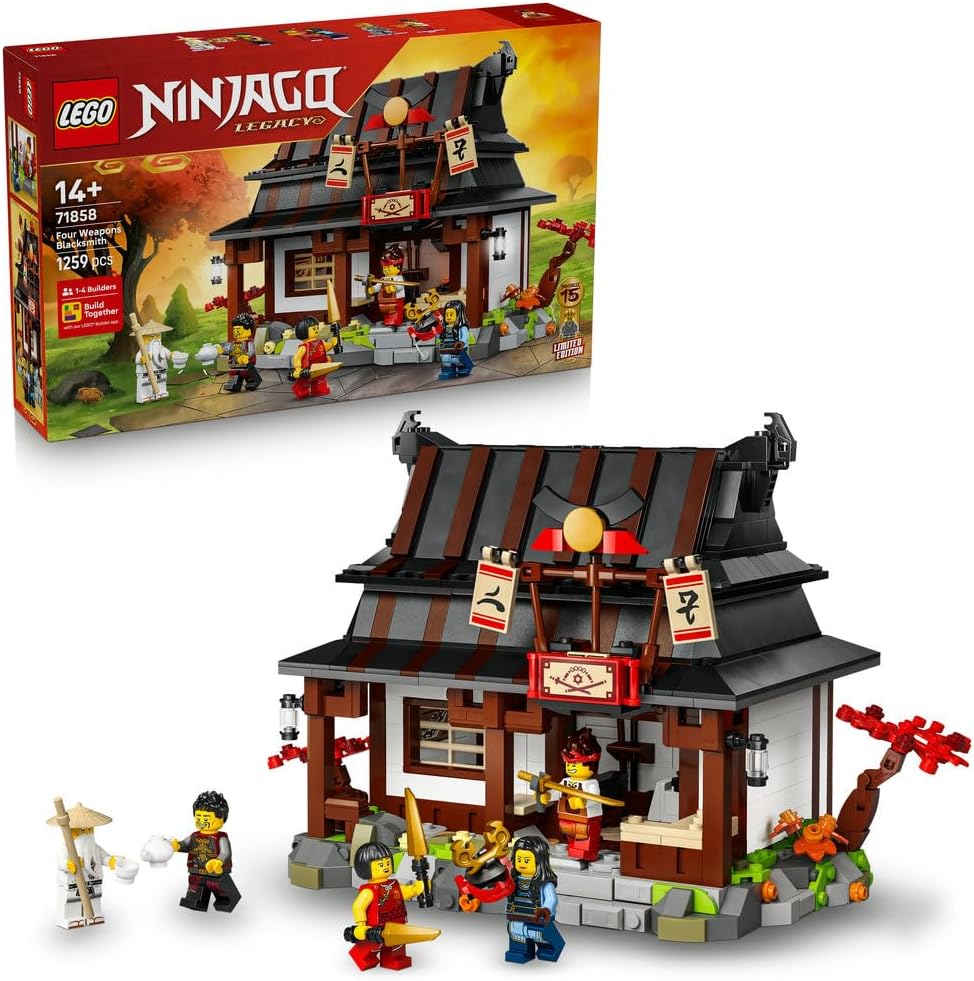 LEGO NINJAGO Kuźnia Cztery Bronie — 15-lecie 71858
