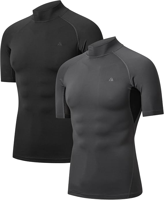 2 SZTUKI - DANISH ENDURANCE Męska Koszulka Kompresyjna Krótki Rękaw rozm. M-XXL (różne warianty)
