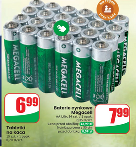 24 SZTUKI - Baterie cynkowe MEGACELL AA L06 1 opakowanie (0.33 PLN/1 sztuka) - DINO