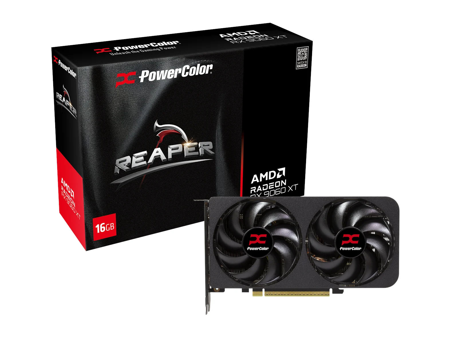 PowerColor Radeon RX 9060 XT Reaper - 16GB GDDR6 RAM - Karta graficzna