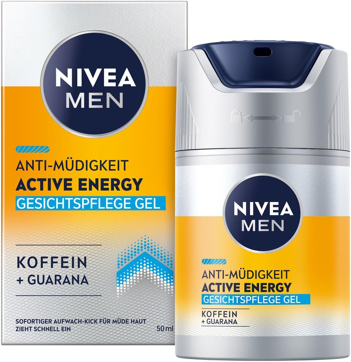 NIVEA MEN Active Energy Odświeżający żel-krem do twarzy dla mężczyzn z kofeiną i guaraną 50 ml